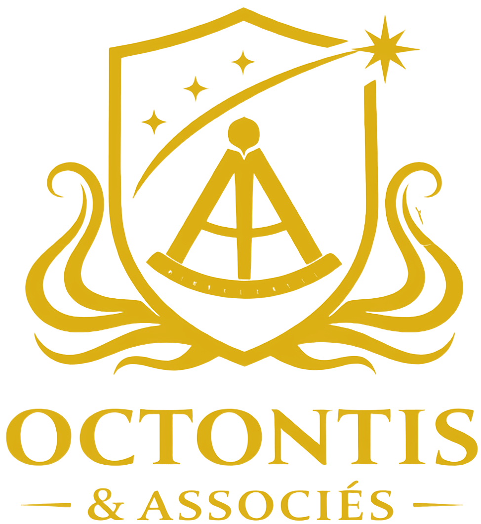 Logo héraldique or du cabinet Octontis & Associés